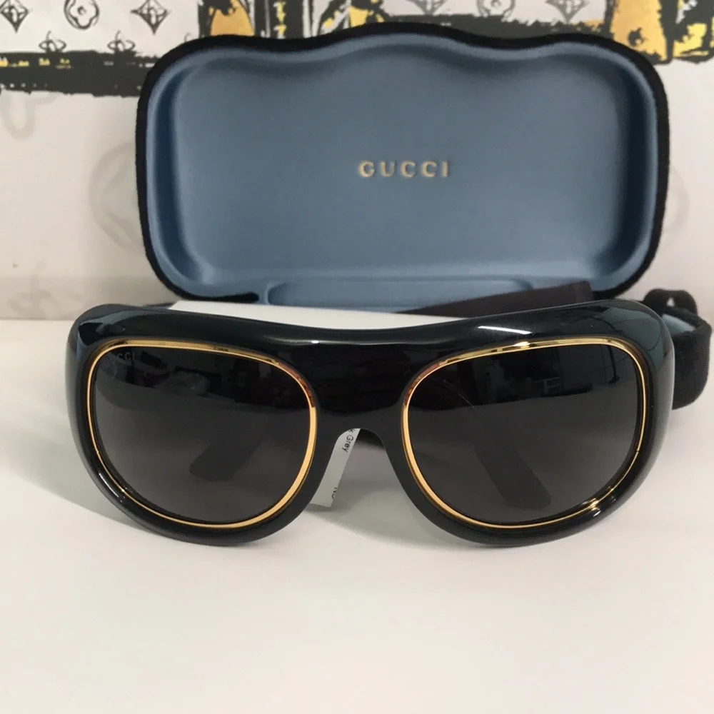 Luxury New Authentic Gucci GG1108S 001 Aviator Sunglasses ✨